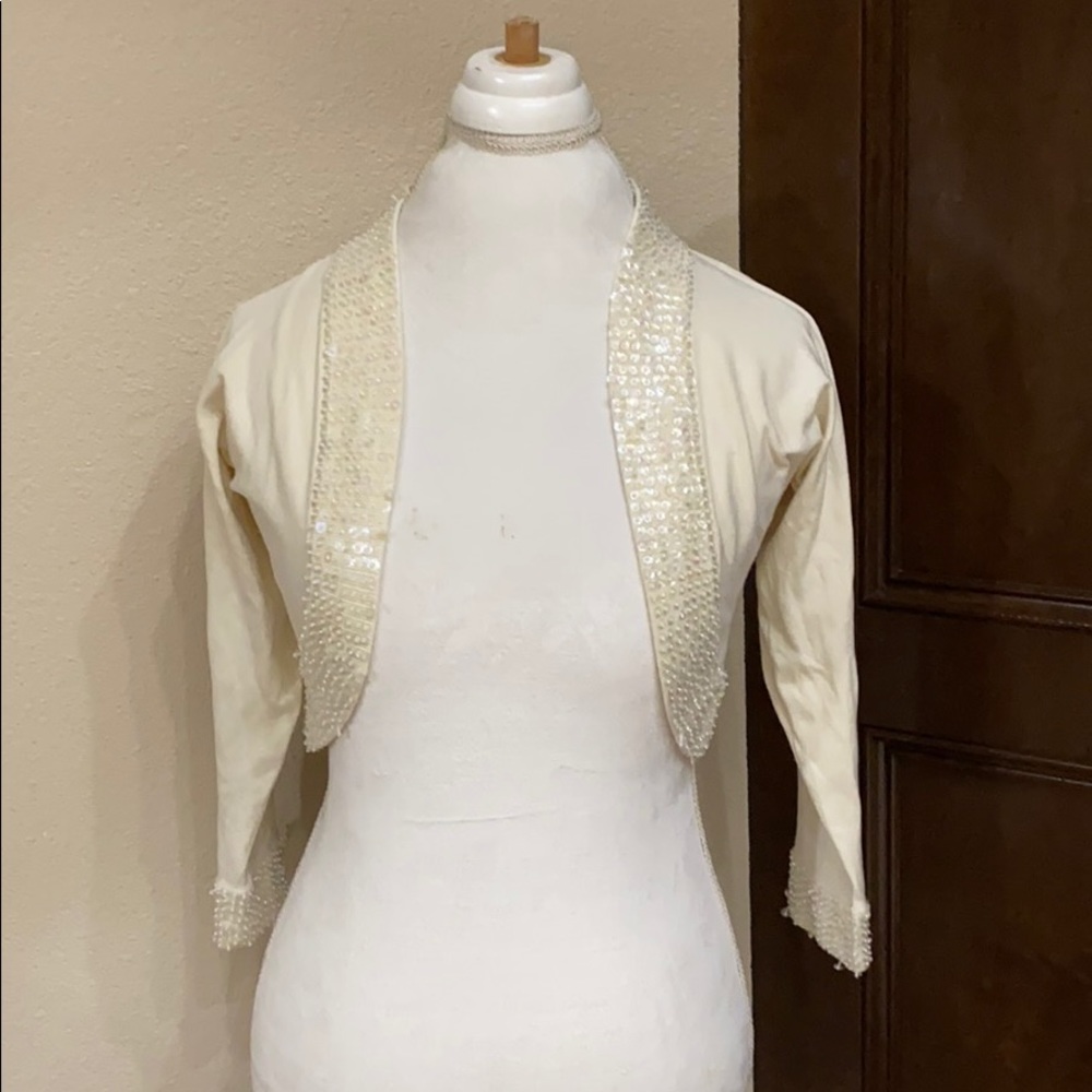 Spencer Evening Bolo Sequin Edge Jacket